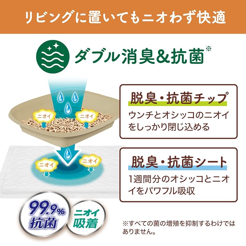 Nyantomo Clean Toilet [Powerful Deodorization with 3 Deodorizing Ingredients] Deodorizing-Antibacterial Sheets 22 Sheets [Cat System Toilet Sheets] []