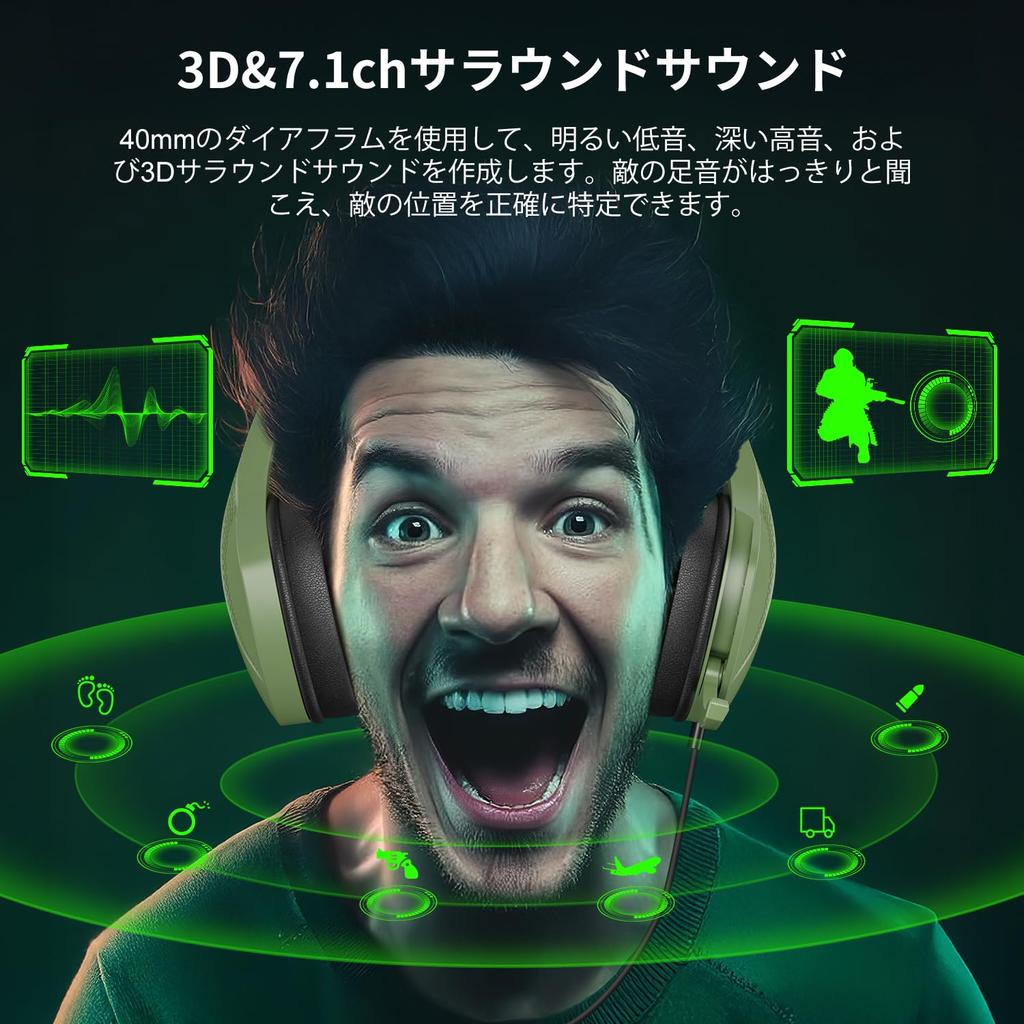 YOTMS Gaming Wired PS5 Headphones with Noise for Deep Xbox Blue [Authentic] Headset, PS4, Headphones, Mic, Cancelling, One-Click Mute, FPS, PC,