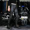 Jean de moto, pantalon locomotive rétro slim-fit enduit, pantalon de protection anti-chute pour la course et la conduite de locomotive pour femmes