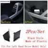 Car Door Handle Armrest Tray Storage Box Organizer Stowing Tidying For Smart Fortwo 451 2009 - 2015 Black Interior Accessories