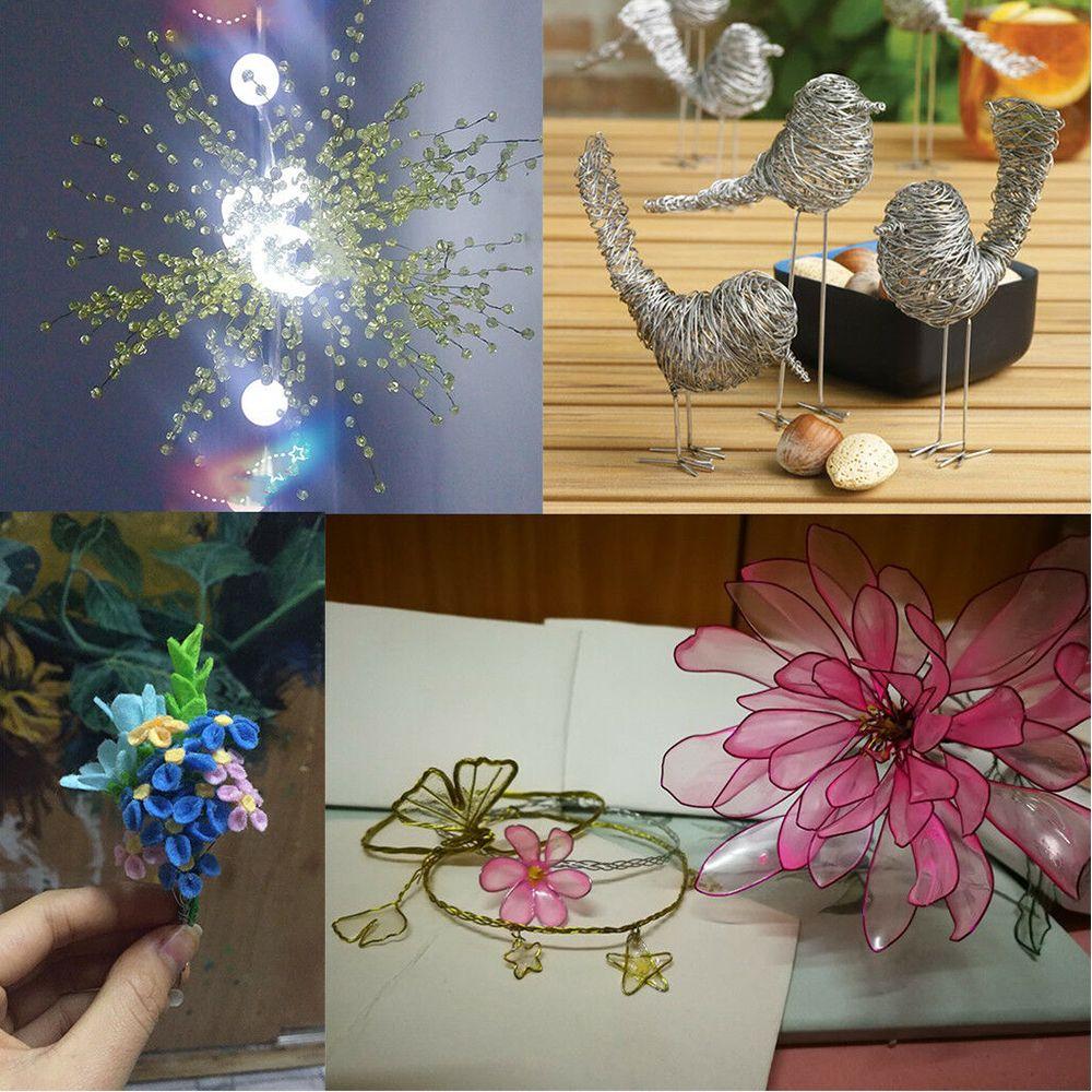 Roll Jewelry Decorative Wreaths Packaging Metal Soft Wire Beads Rope Flower Accessories Iron Wire