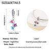 Authentic copper Charm Bead Charms Luxury Colorful Flowers Bead Charms Compatible With Bracelets Diy Women Making Delicate Gift