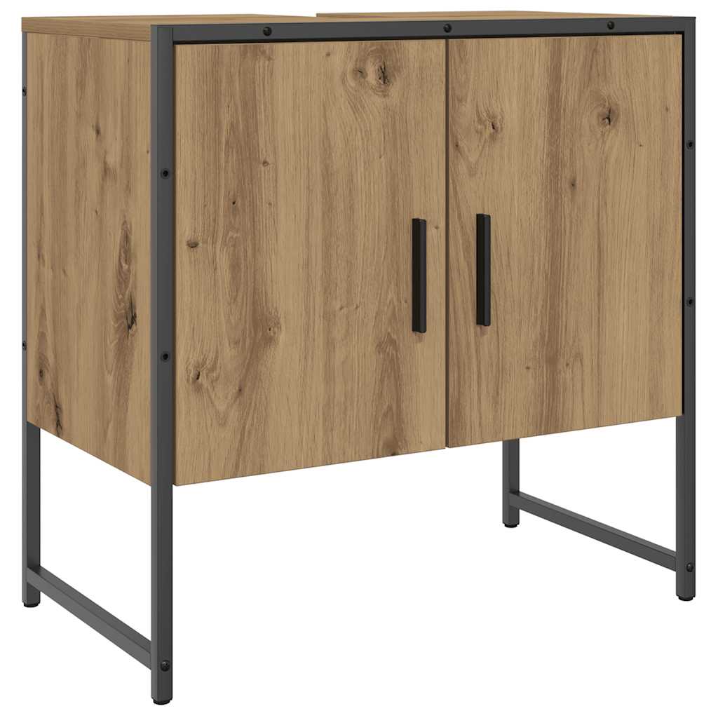 Artisan Oak Bathroom Vanity Unit 60x33x60 Cm