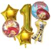 6pcs Toy Story Foil Balloons Buzz Lightyear Woody Birthday Party Decorations Kids Ballon Baby Shower Aluminum Film Balloon Round Sensory Compression