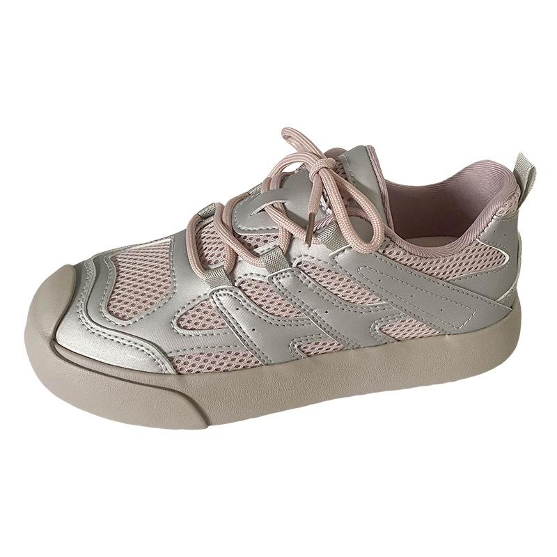 

6537 latex insoles/platform big head board shoes women s German training shoes popular 2024 new niche Forrest Gump white shoes 40