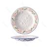 Creative Relief Flower Ceramic Plates Light Luxury Restaurant Pasta Dessert Plate Delicious Dishes Dining Plate Unique Tableware