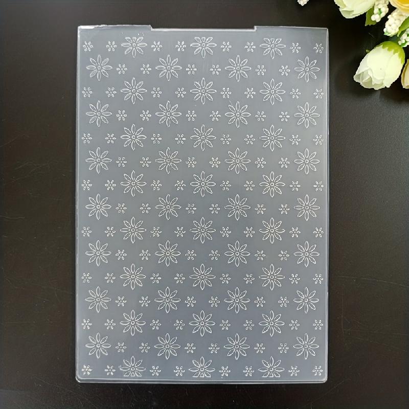 1Small Flower Embossing Folder for Piece Craft Template Mold Card MakingDIYPlastic Scrapbook Album Plastic Embossing Folder Deco