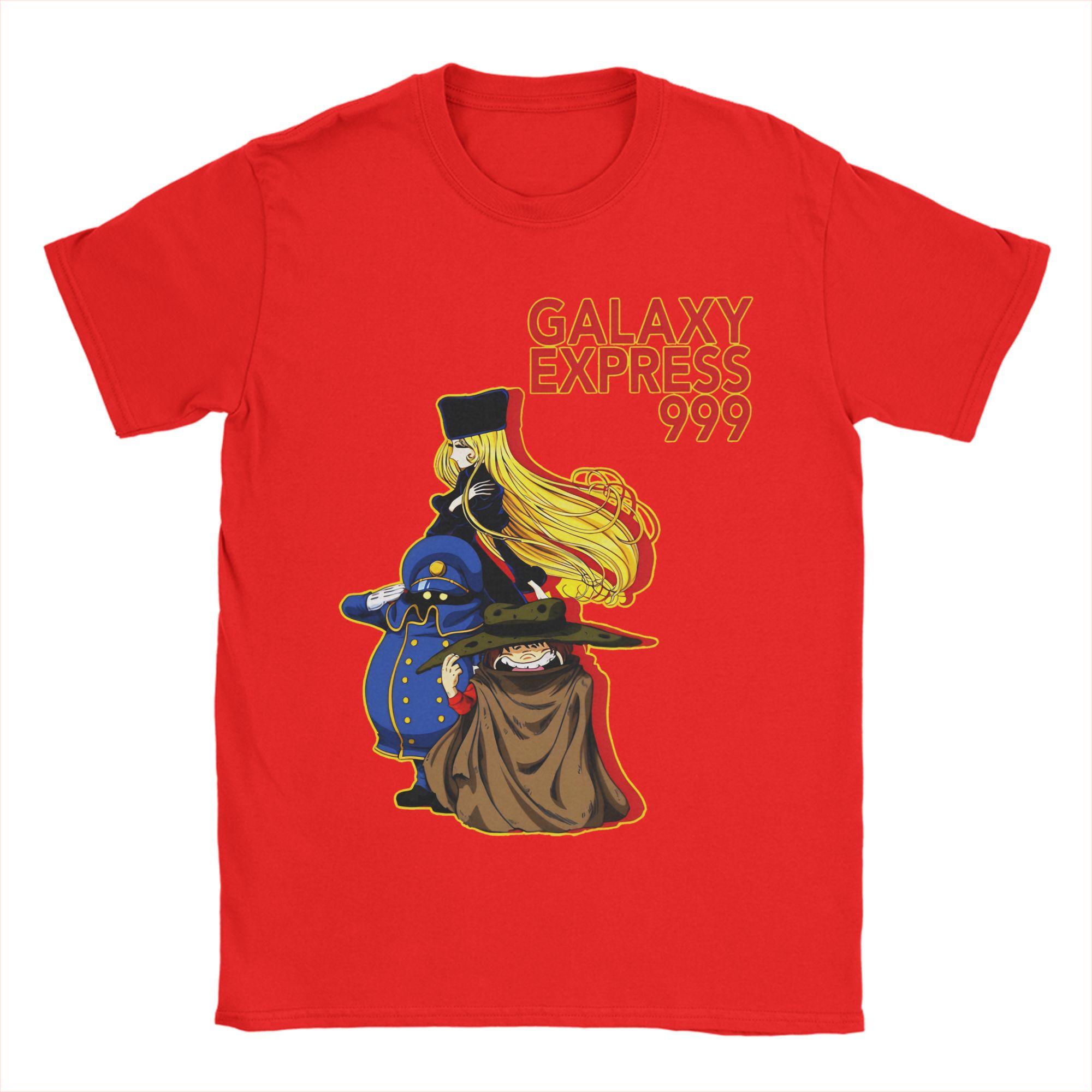 

GALAXY EXPRESS 999 T Shirt Summer Harajuku TShirts Man 100 Cotton O Neck Plus Size Top Tees Short Sleeve Vintage Tops S