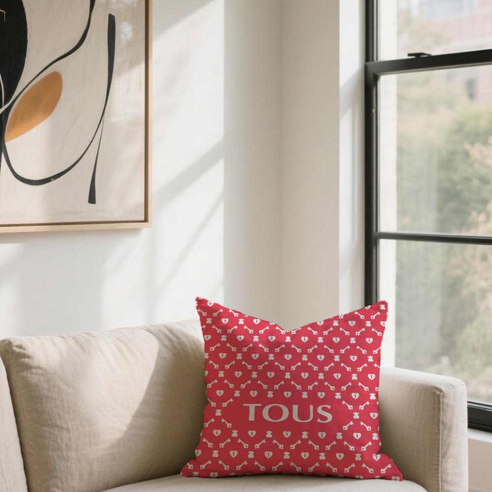 Fashion T-TOUS-ES B-Bear-ES cushion cover For Sofa Car Office Cafe Soft And Comfortable Double-Sided Printing Pillow Cover