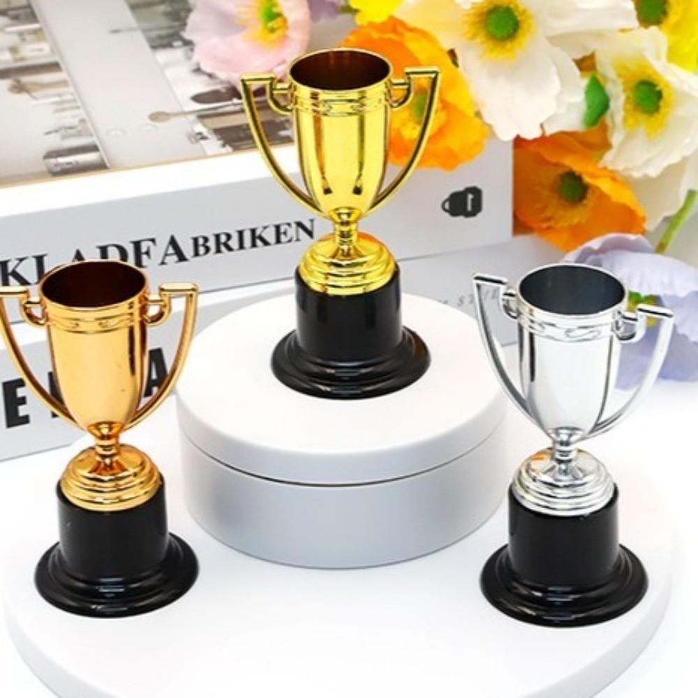 Plastic Material Mini Trophy Set Gold Color Children's Trophy Awards  Kindergarten Rewards