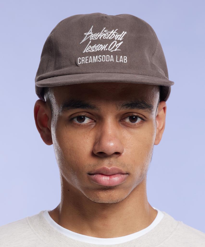 CREAM SODA LAB Quarter Ball Cap Gray White