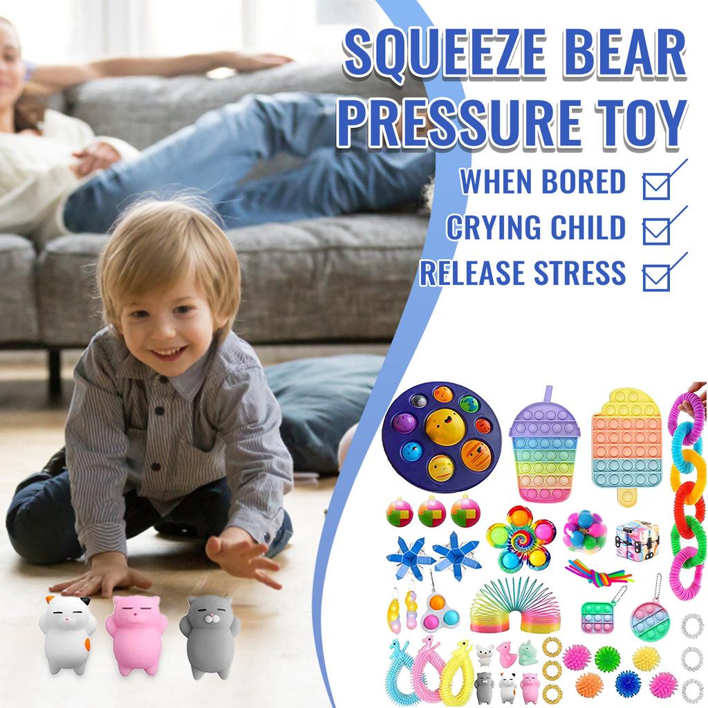 Push Bubble Sensory  Toys Stress Relief Silicone Pressure Relieving Toys