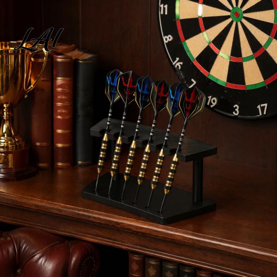 Wall Mounted Dart Rack Holder Stand with 6 Slot Durable Acrylic Organizer Compact Professional Display Rack for Game Room Storage And Organization