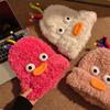Warm Cartoon Big Eyes Hat Y2k Winter Outdoor Cap Creative Funny Plush Beanies  Cold Weather