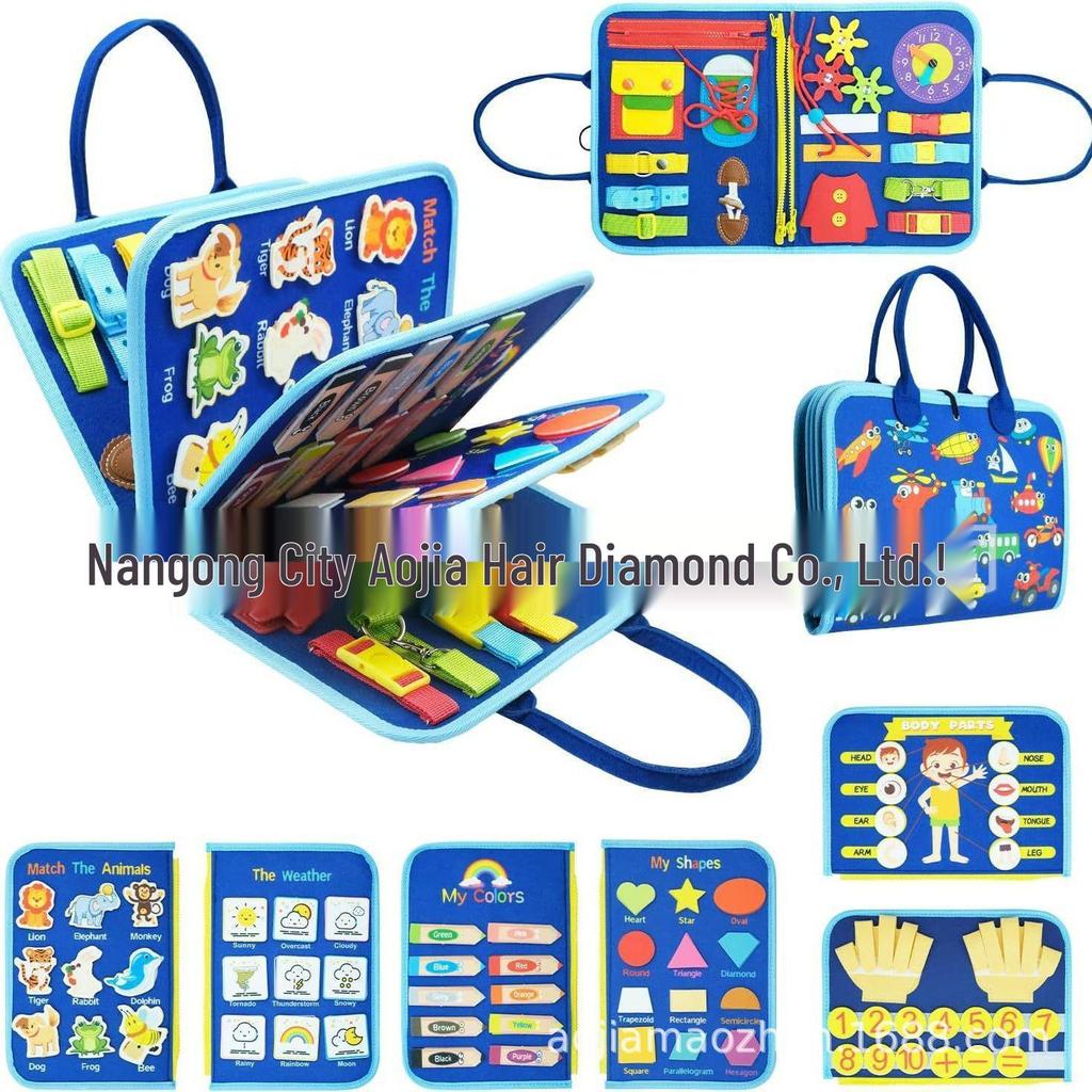 Cross-Border Felt Learning Board: Early Education Puzzle & Busy Board Toy for Children, CE Certified