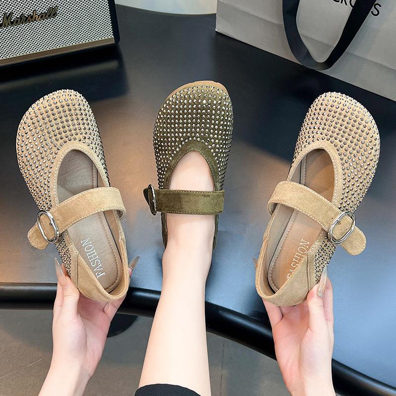 Fashion and Foreign Old Beijing Cloth Shoes Women's 2025 New Shallow Mouth Flat Bottom Non-slip Grandma Shoes In the Elderly Mother Shoes