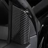 For Toyota Highlander 2017- Carbon Fiber Front door Decor Trim Cover 1pcs