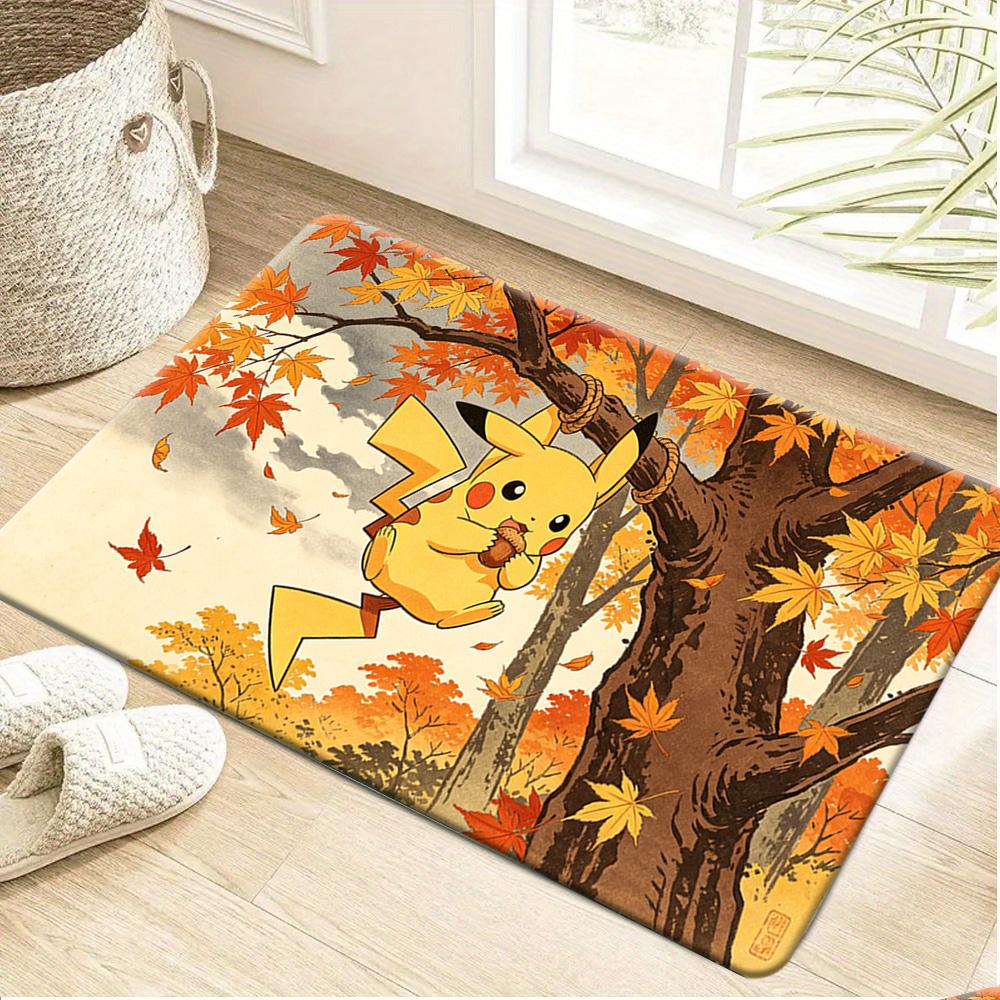 Pokemon Ash & Pikachu Reading Book Print Non-Slip Floor Mat Doormat 40x60cm