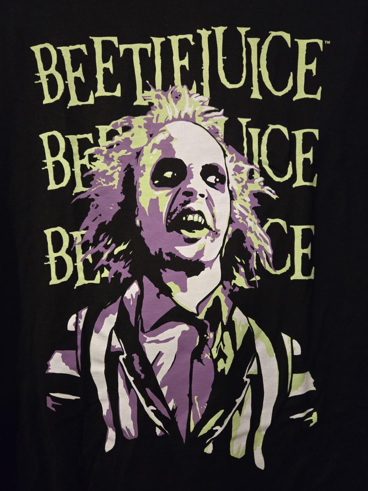 Beetlejuice Graphic Size XL NWT NEW Shirt Black Unisex T-Shirt L