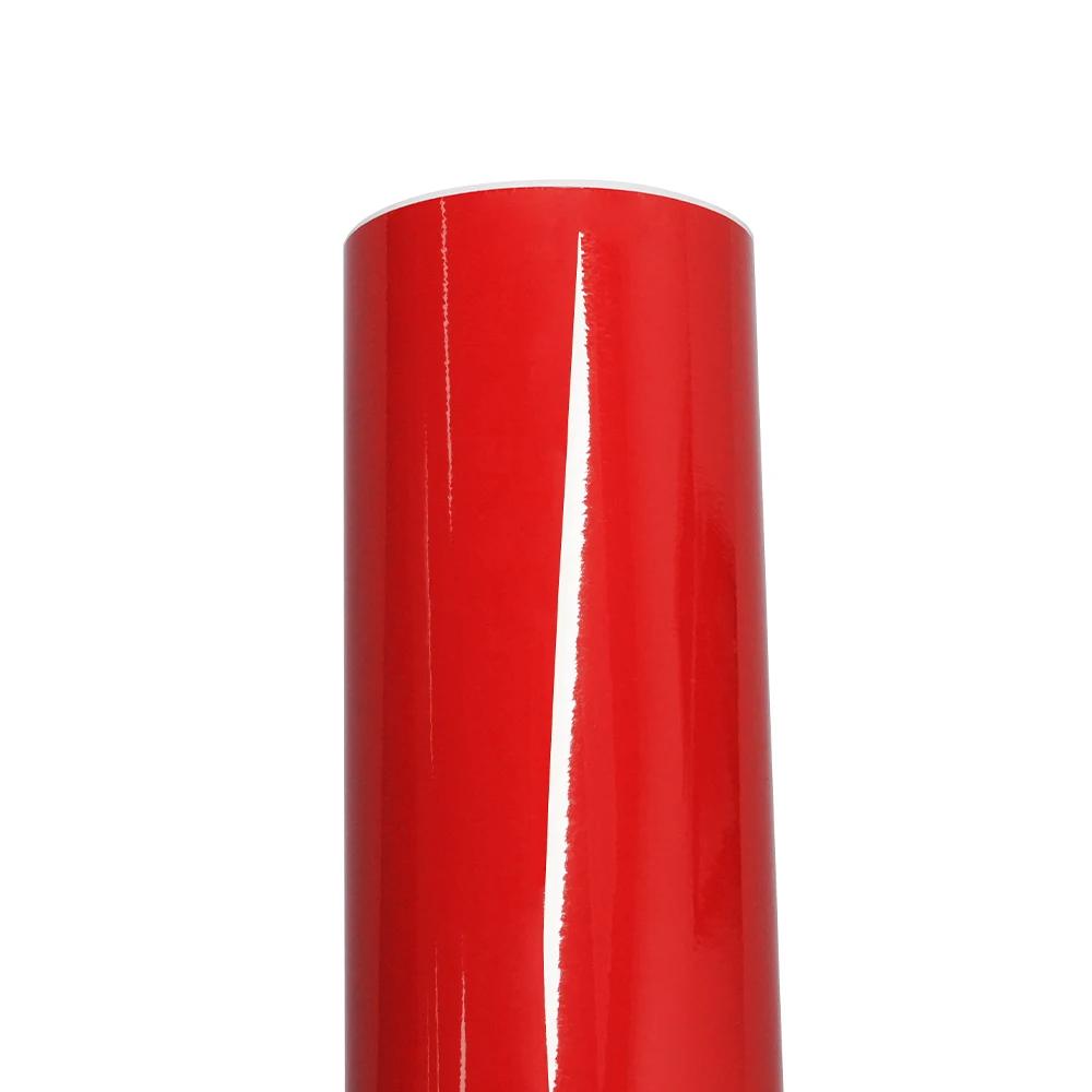 Bright Glossy Red Car Wrap Stickers Color Change Vinyl Film Auto Wrapping Film Bubble Free Sticker Vinyl Decals Car Accessories