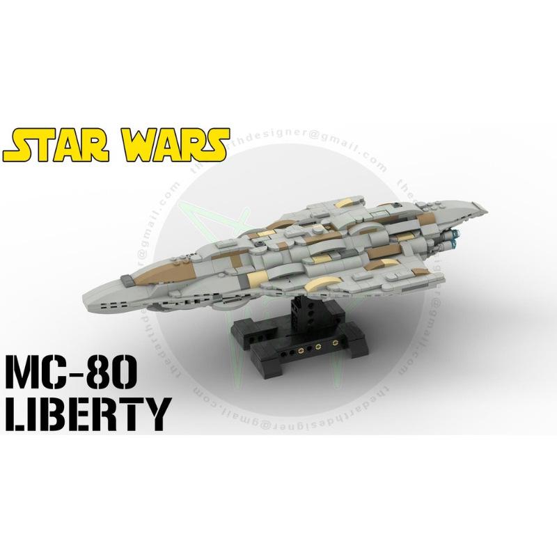 Platinum Brick BOBlocks MOC-142336-1 MC-80 Class  Freedom  Cruiser