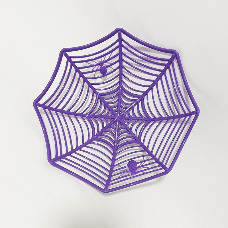 Halloween Spider Candy Basket Fruit Plate, Cartoon Festival Snack Storage Tray, Ghost Day Desktop Ornament