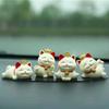 Waving Arm Lucky Cat Car Decoration Cartoon Cat Maneki Neko Ornament  Christmas
