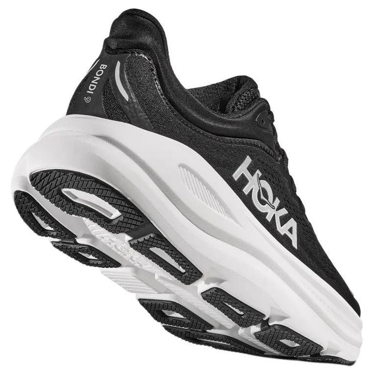HOKA Bondi 9 Black White Men Sneakers 1162011-BWHT