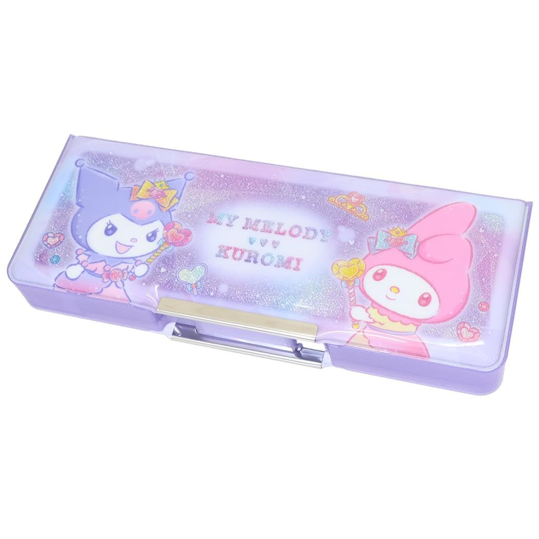 Sanrio My Melody Kuromi Pen Case Glitter Dress & Double-Sided -