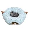 Cat Tunnel Toy - Collapsible Round Pet Play Indoor Cats Soft Plush All-Season Use