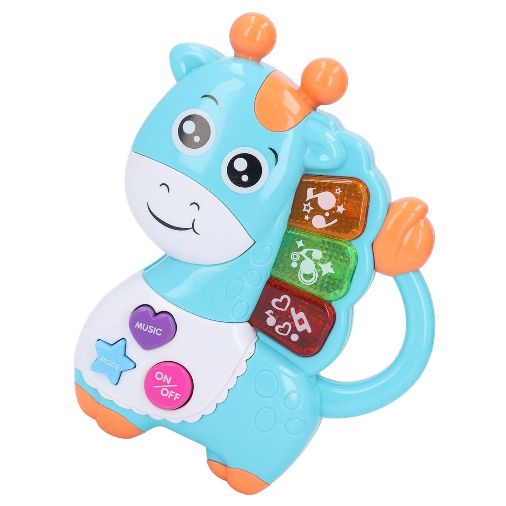 Pädagogisches Giraffen-Tastaturspielzeug Tier Baby Musikalisches Spielzeug Cartoon Giraffe Elektronisches Klavierspielzeug für