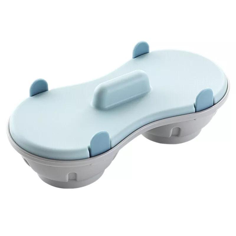 1Pc Double Cup Microwave Eggs Poacher Cookware Cooker Egg Boiler Steamer Maker Poach