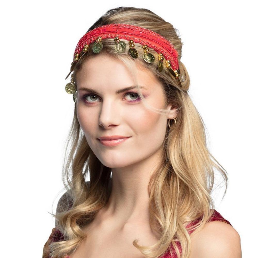 Fashion Plastic Hair Hoop Multicolored Ethnic Head Chain Headband Ethnic Dance
