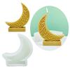 Eid Candle Molds, Moon Shaped Candle Silicone Molds for DIY Candle