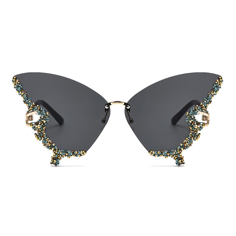 Rhinestone Sunglasses Women'S Summer Sunscreen Uv Protection Diamond-Encrusted Sunglasses With Diamonds Factory-Approved