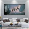 Home Decor Modular Poster Framed For Living Room Canvas Hd Prints Pictures 1 Pcs Wall Black Love Kiss Abstract Artwork Painting