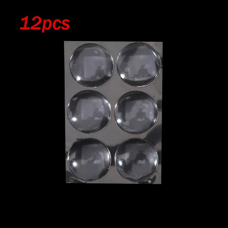 6/12 Stück Klare Weiche Silikon Wand Schutz Selbstklebend Türgriff Stoßdämpfer Schutzkorken Rutschfest Rund Türen Stopper Schalldämpfer