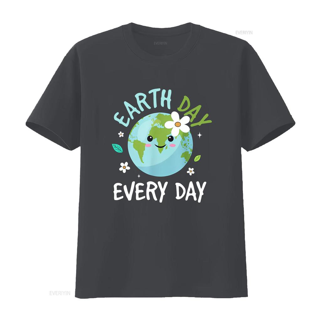 Earth Day Jeden Tag T-Shirt Kinder Umwelt vintage gewaschen leicht Unisex Mode Oberteil für den täglichen Gebrauch Designer Kleidung
