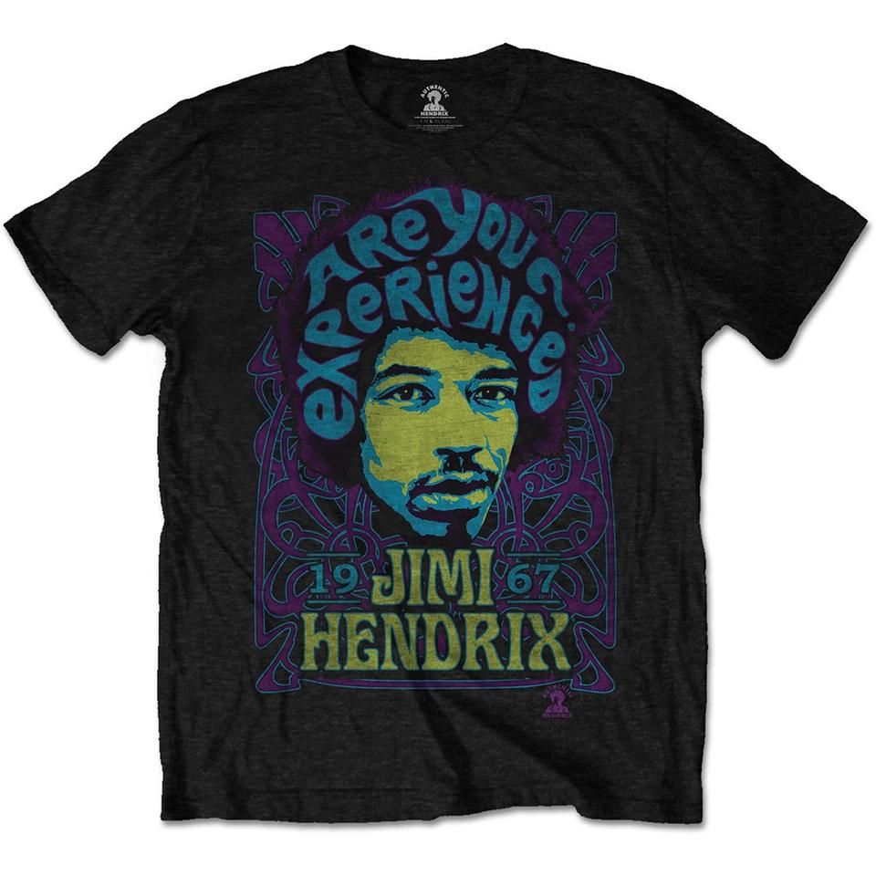 Jimi Hendrix Are You Experienced Afro Text Official Tee T-Shirt Mens Unisex