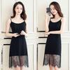 Korean Style Lace Back Plus Size Camisole Dress, Medium Long, 2026 Spring-Summer Collection