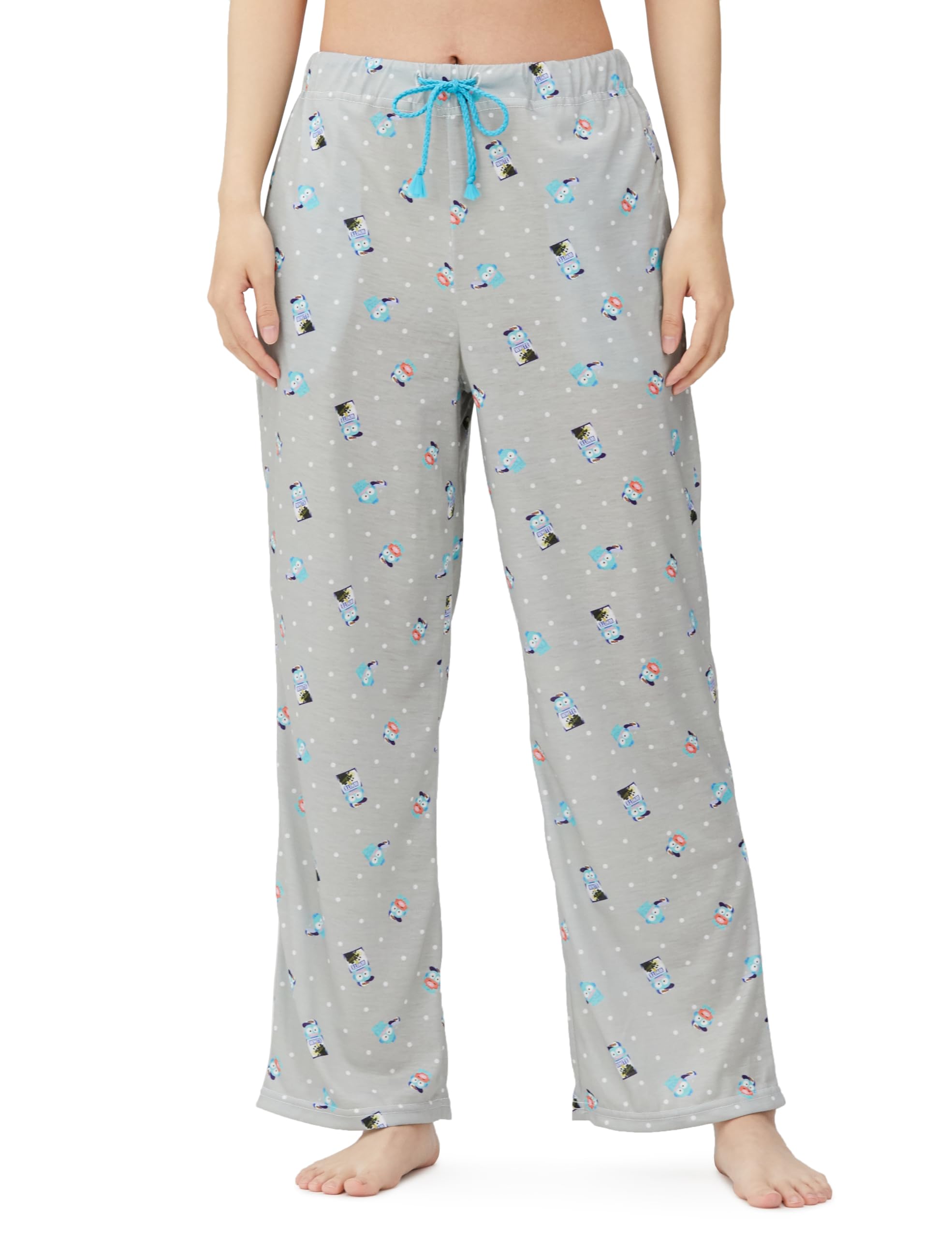 

[Sanrio] Штаны Hangyodon x Tyrol Chocolate Collaboration Room Pants Pants Room Wear Unisex Sheeting 10 Min Length Gray M