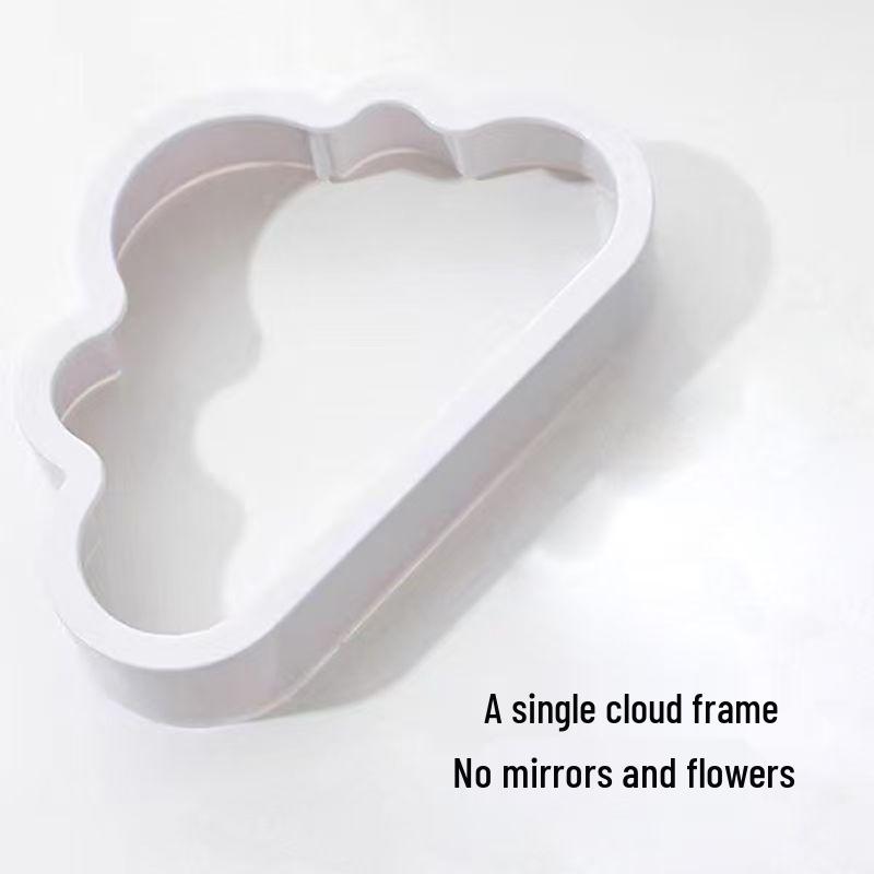 Tulip Cloud DIY Night Light with Mirror and Flower Design - Creative Desktop Ornament & Gift