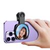 Specchio Selfie Riflettente HD per Fotocamera Posteriore del Cellulare con Clip e Custodia