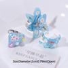 Daisy Enamel Flower Ring Open Ring Irregular Enamel Ring Cute Heart Ring  Women