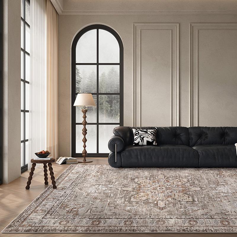 Vintage Französische Perserteppiche zur Wohnzimmerdekoration Weiche Schlafzimmer Sofa Couchtisch Bereichsteppiche Waschbare Fußmatte Heimdekor