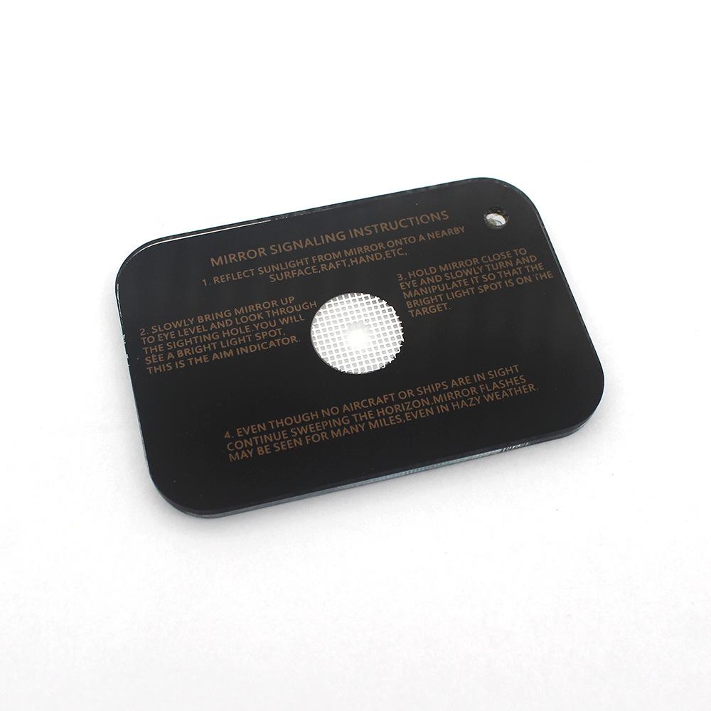 Cross-Border Mini Outdoor Signal Mirror for SOS Wilderness Rescue