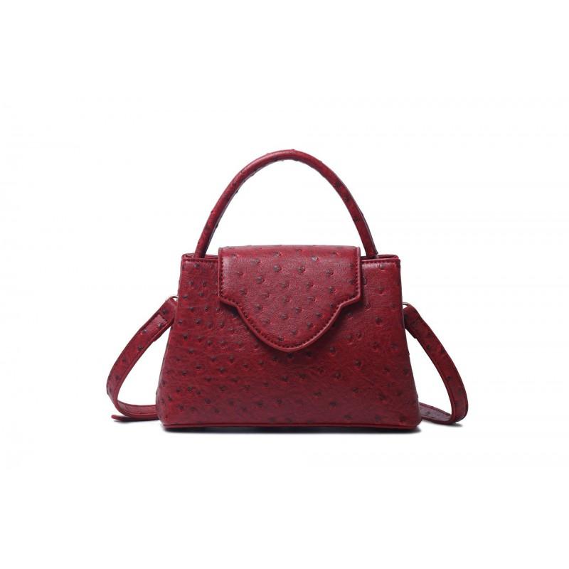 2026 Snake Ostrich Shoulder Crossbody Bag Small PU Leather Flap Women