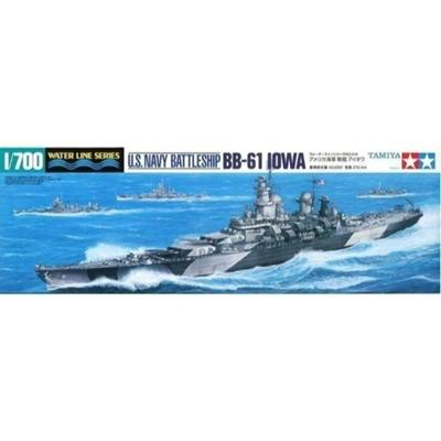 Tamiya Waterline Series US Navy Battleship Iowa Plastic Model 31616 1/700 No.616