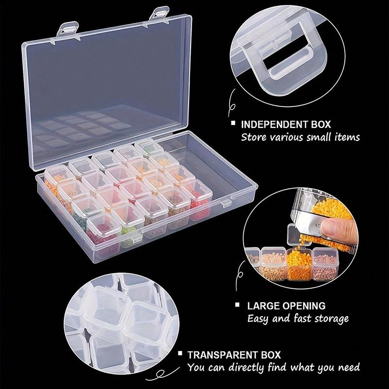 Gör-det-själv Blå Multikombination Diamantmålnings Tillbehörsset Diamantmålningsverktyg Blå Roller och Diamantbroderilåda