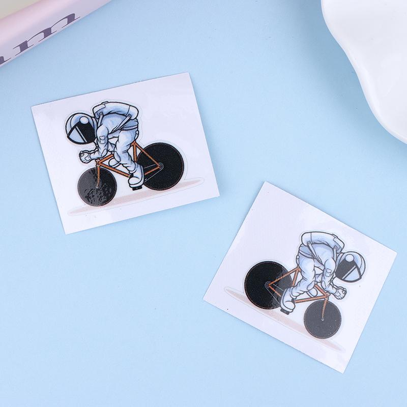 Astronaut Cycling Bicycle Stickers For Bicycle Frame Top Tube DIY Waterproof Cycling MTB Road Bikes Frames Decor